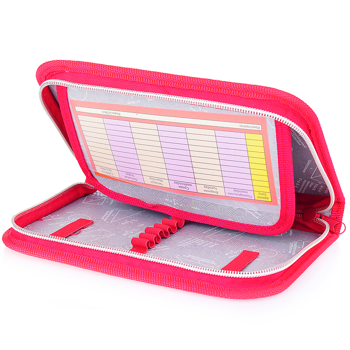 Пенал односекционный большой с откидной планкой печать на ткани "Принцесса Фея"