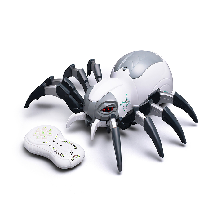 Фото к товару Паук радиоуправляемый, эффект дыма,световые и звуковые эффекты, цвет белый Паук радиоуправляемый, эффект дыма,световые и звуковые эффекты, цвет белый