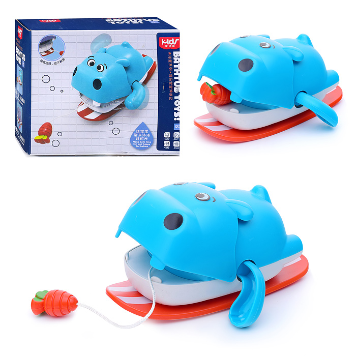 Заводная игрушка 368-11A "Бегемот" в коробке Заводная игрушка 368-11A "Бегемот" в коробке