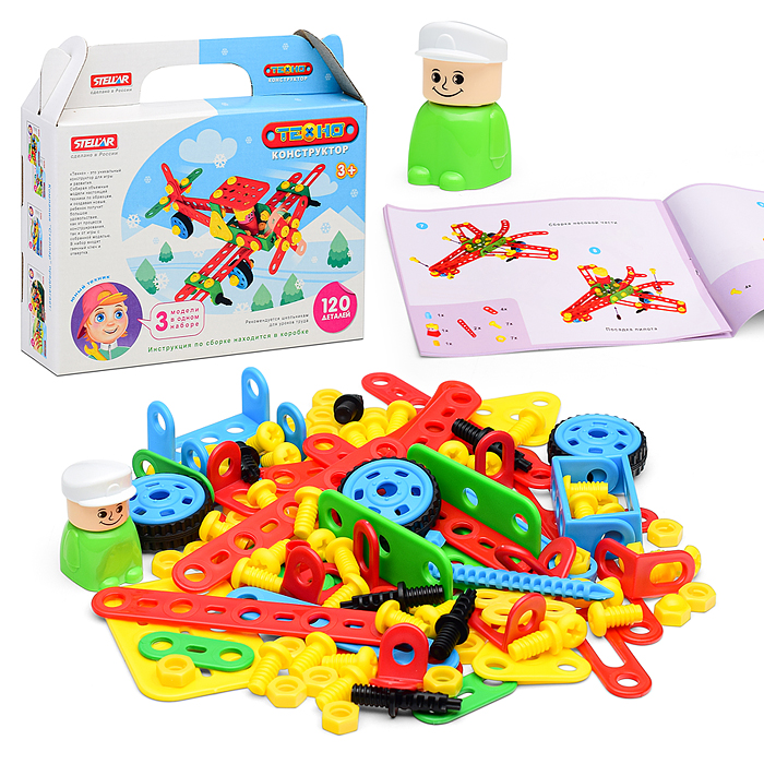 Конструктор Техно Самолет (120) Конструктор Техно Самолет (120)