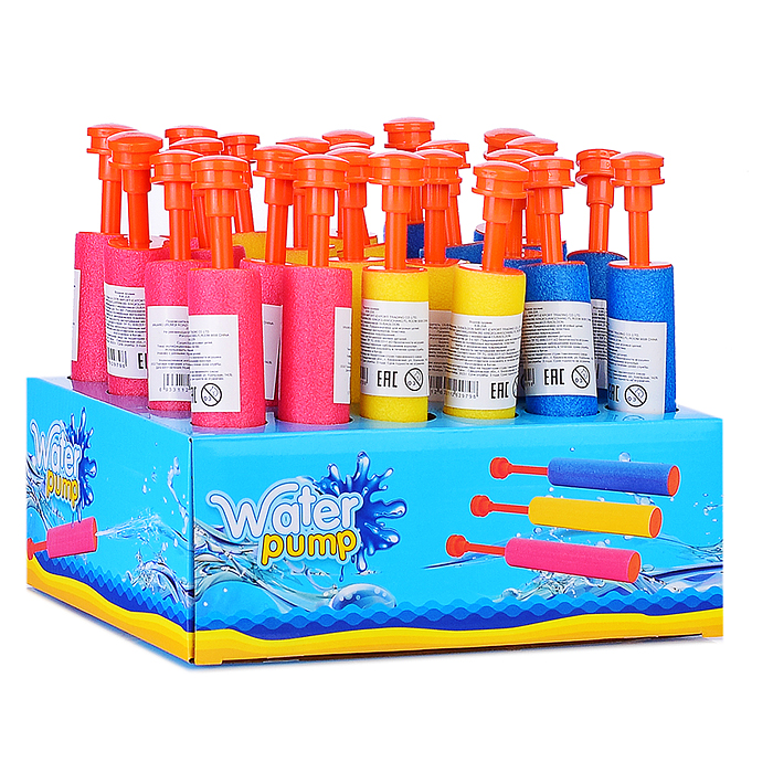 Фото к товару Водная пушка 838-20A разноцветная, в коробке Водная пушка 838-20A разноцветная, в коробке
