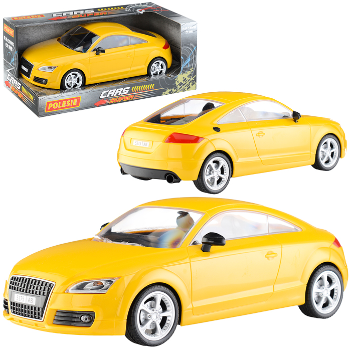 Автомобиль легковой "Легенда-V4" инерционный (жёлтый) (в коробке)