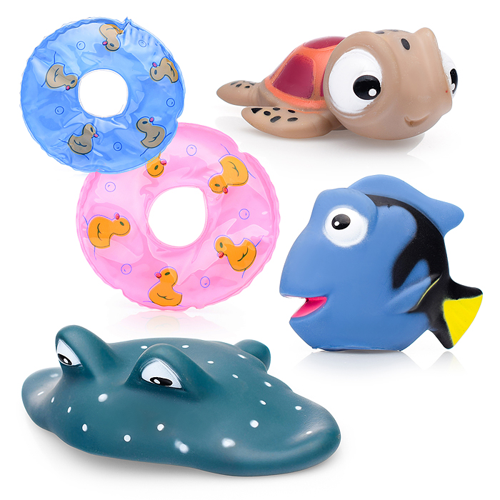 Набор игрушек для купания SDH10038 в сетке Набор игрушек для купания SDH10038 в сетке