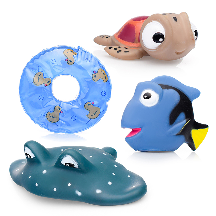 Фото к товару Набор игрушек для купания SDH10038 в сетке Набор игрушек для купания SDH10038 в сетке