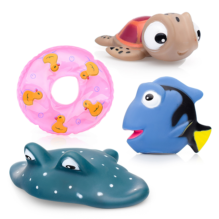 Фото к товару Набор игрушек для купания SDH10038 в сетке Набор игрушек для купания SDH10038 в сетке