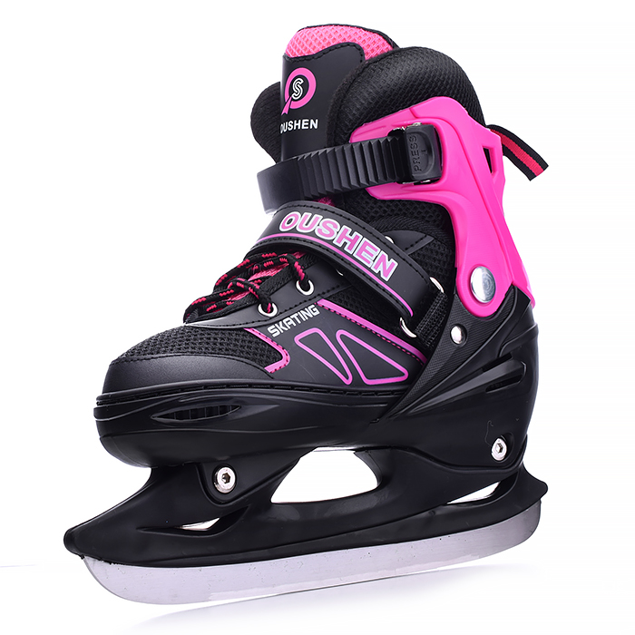 Фото к товару Коньки детские 00-1375, размер L, розовый Коньки детские 00-1375, размер L, розовый