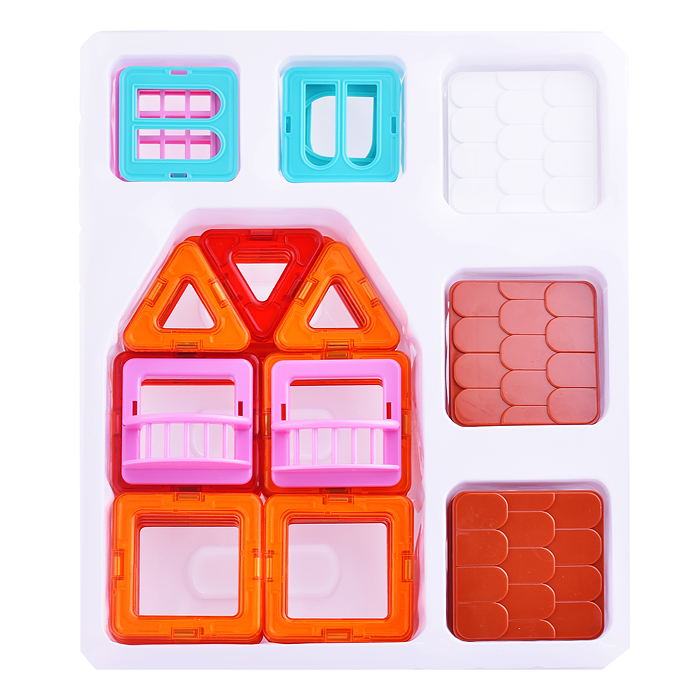 Фото к товару Конструктор магнитный 2471 "Цветные магниты" 50 дет., в коробке Конструктор магнитный 2471 "Цветные магниты" 50 дет., в коробке