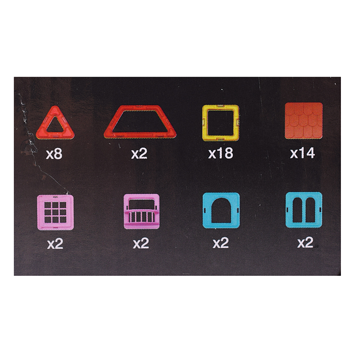 Фото к товару Конструктор магнитный 2471 "Цветные магниты" 50 дет., в коробке Конструктор магнитный 2471 "Цветные магниты" 50 дет., в коробке