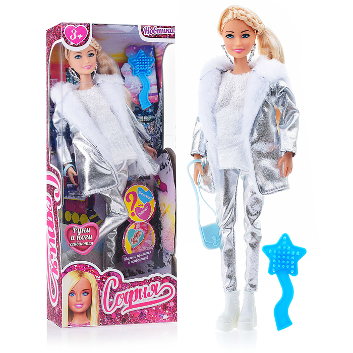 Кукла София беременная, 29 см. (руки и ноги сгибаются, в шубе) в коробке Кукла София беременная, 29 см. (руки и ноги сгибаются, в шубе) в коробке