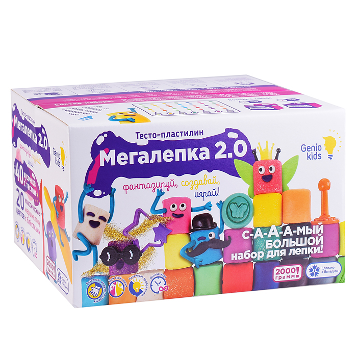 Фото к товару Набор для детской лепки "Мегалепка 2.0" Набор для детской лепки "Мегалепка 2.0"