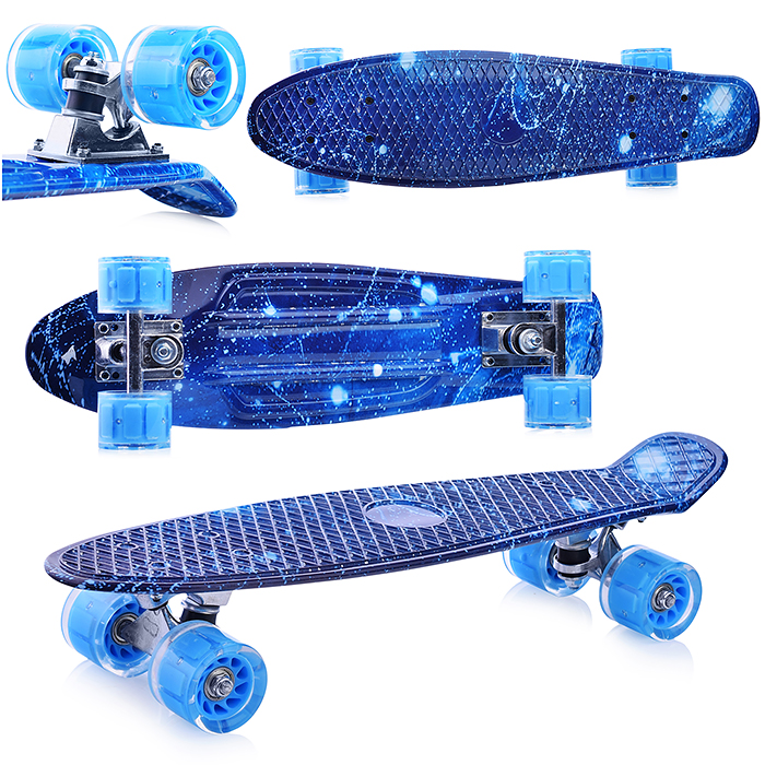 Фото к товару Скейт детский 3142SY-1, 55 см, колесо PVC со светом Скейт детский 3142SY-1, 55 см, колесо PVC со светом