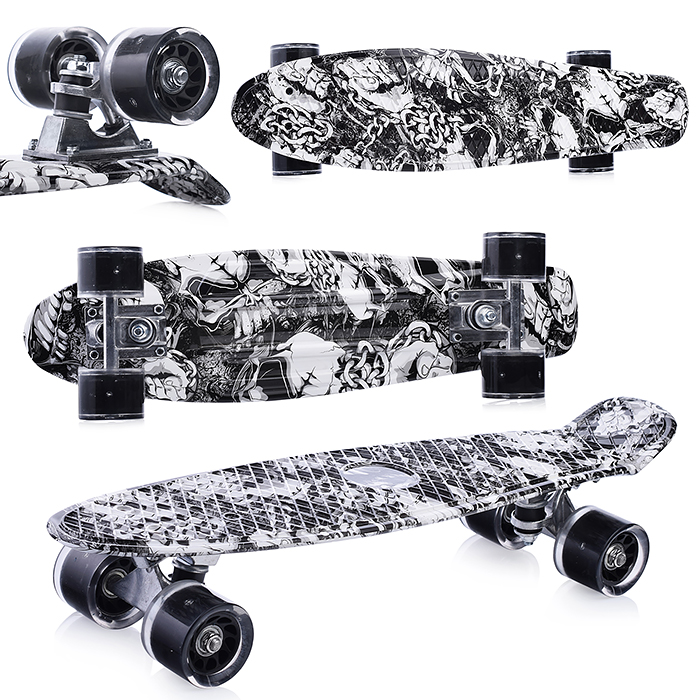 Фото к товару Скейт детский 3142SY-1, 55 см, колесо PVC со светом Скейт детский 3142SY-1, 55 см, колесо PVC со светом