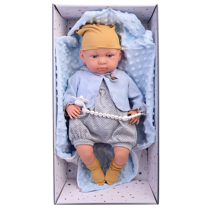 Фото к товару Пупс 99813 с аксессуарами, в коробке Пупс 99813 с аксессуарами, в коробке