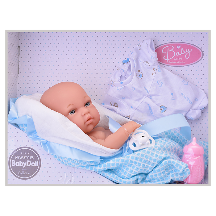 Фото к товару Пупс 9576 с аксессуарами, в коробке Пупс 9576 с аксессуарами, в коробке