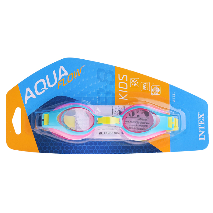 Фото к товару Очки для плавания, от 3 до 8 лет, 55611 INTEX, цвета микс Очки для плавания, от 3 до 8 лет, 55611 INTEX, цвета микс