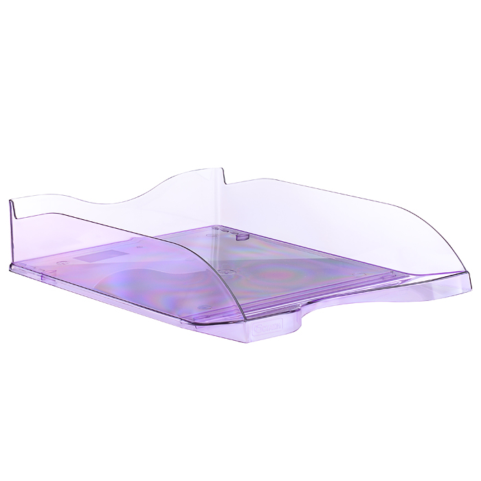 Лоток горизонтальный ЛЮКС тонированный фиолетовый СЛИВА Лоток горизонтальный ЛЮКС тонированный фиолетовый СЛИВА