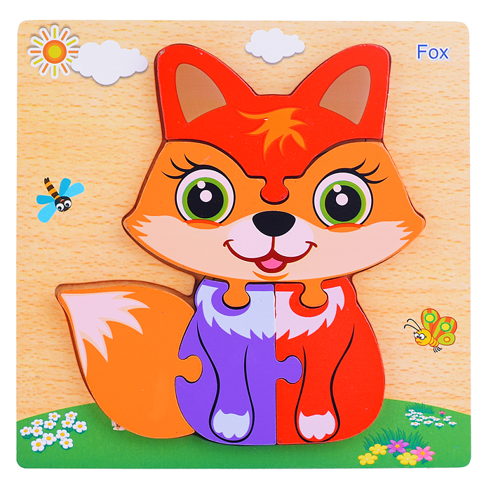 Пазл-вкладыш D1092 "Лисичка" Пазл-вкладыш D1092 "Лисичка"