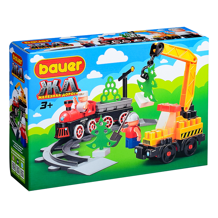 Конструктор 924 "Железная дорога" строительство ЖД с Блокменом