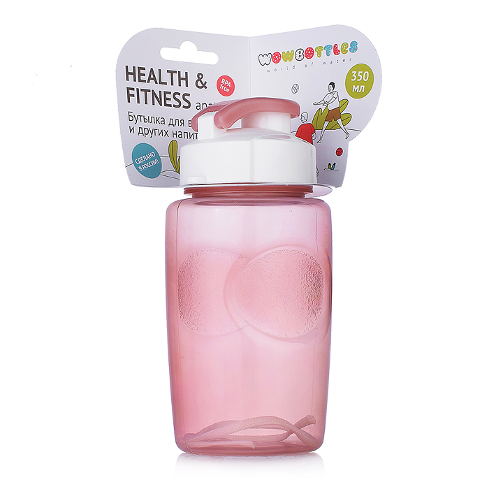 Фото к товару Бутылка для воды и др.напитков "HEALTH and FITNESS" 350 ml.anatomic, в асс. Бутылка для воды и др.напитков "HEALTH and FITNESS" 350 ml.anatomic, в асс.