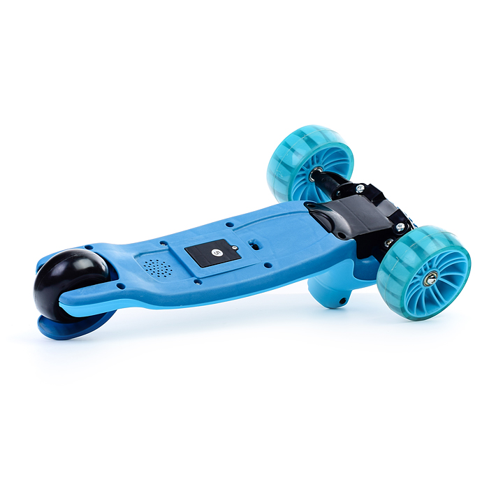 Фото к товару Самокат U038245Y 3-х кол., голубой, светящиеся колёса, PU, ABEC 7, в коробке Самокат U038245Y 3-х кол., голубой, светящиеся колёса, PU, ABEC 7, в коробке