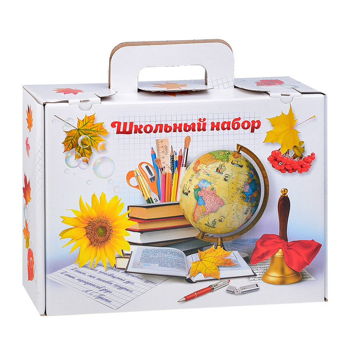 Коробка "Школьный набор", белая Коробка "Школьный набор", белая