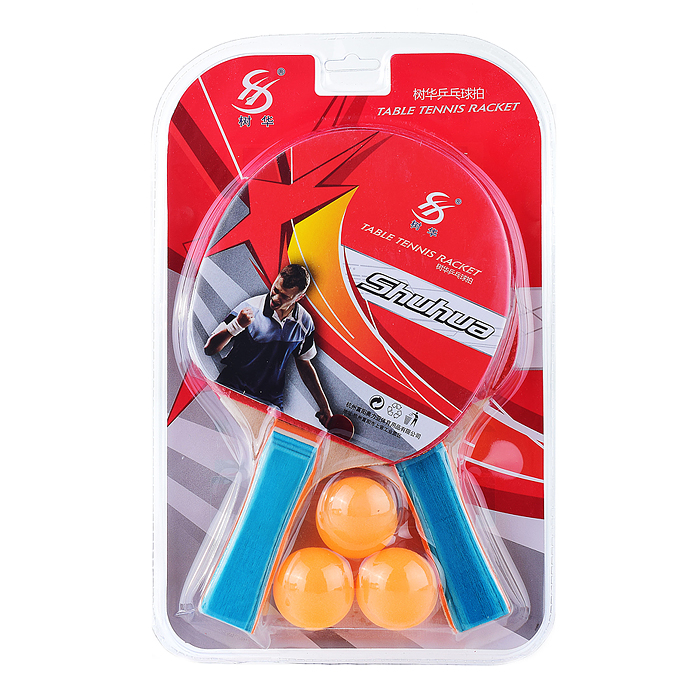 Набор для настольного тенниса 00-0773 (2 ракетки, 3 мяча) блистер
