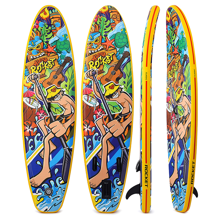 Фото к товару Надувная SUP-доска ROCKET (SUP-board 10,6ʺ 320*80*15 см) Надувная SUP-доска ROCKET (SUP-board 10,6ʺ 320*80*15 см)