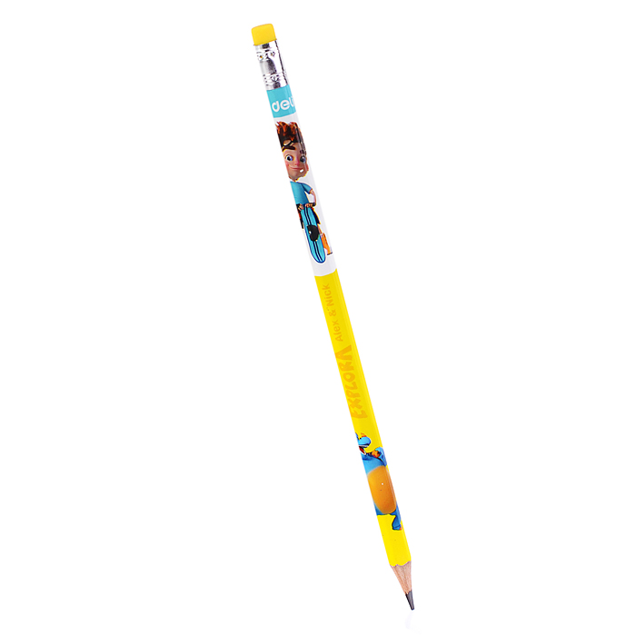 Фото к товару Карандаш чернографит супермягкий дерево тополь ластик корпус с рисунком ассорти Карандаш чернографит супермягкий дерево тополь ластик корпус с рисунком ассорти