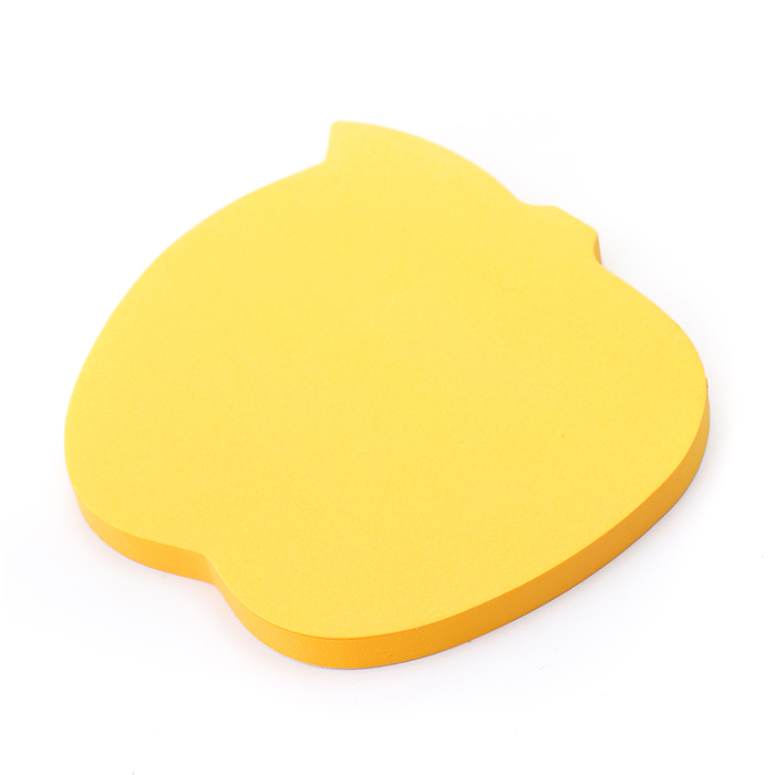 Клейкая бумага для заметок "Яблоко" 70x70 мм, 50 листов, офсет 75 г/м², неоновые цвета, асс