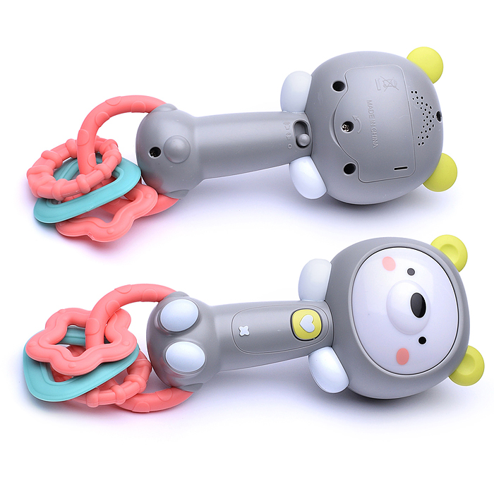 Погремушка Y0014-4 "Собачка" на батарейках, в коробке