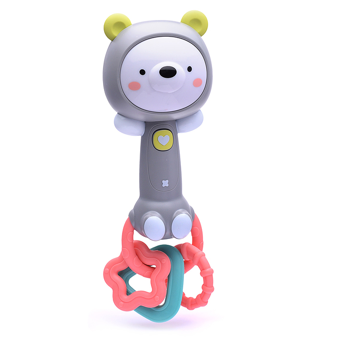 Погремушка Y0014-4 "Собачка" на батарейках, в коробке