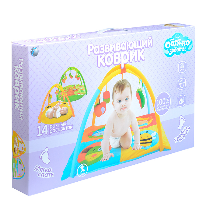 Фото к товару Развивающий коврик В01113 "Облако заботы" в коробке Развивающий коврик В01113 "Облако заботы" в коробке