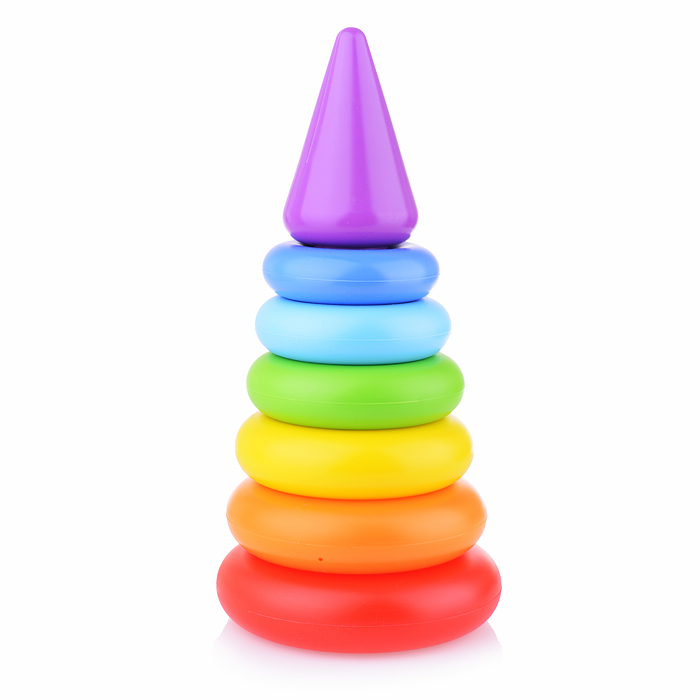 Пирамидка "Колечко-конус" (8 элементов), h=280 мм Пирамидка "Колечко-конус" (8 элементов), h=280 мм