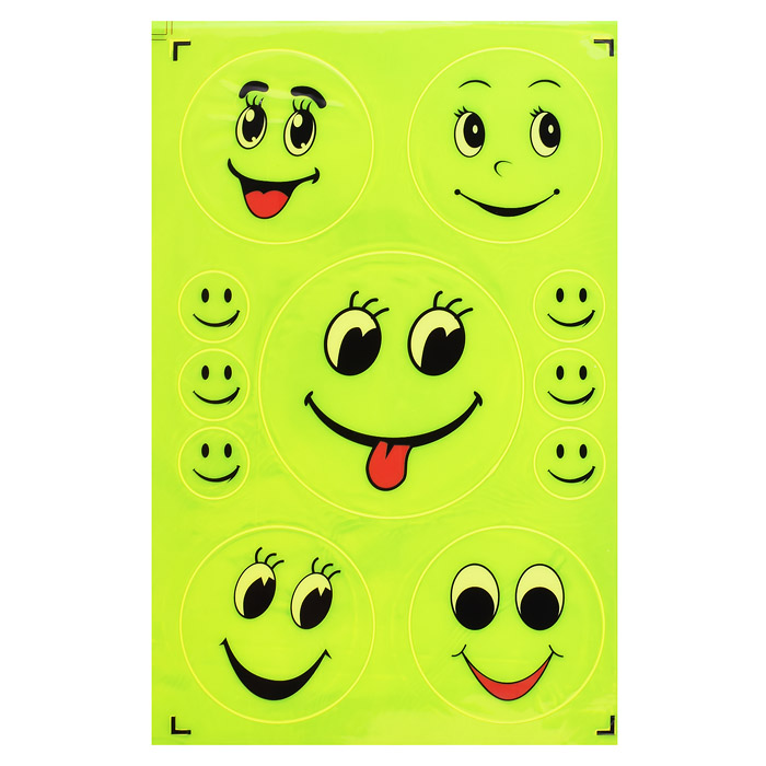 Светоотражающая наклейка 00-2975 "Смайлик" Светоотражающая наклейка 00-2975 "Смайлик"