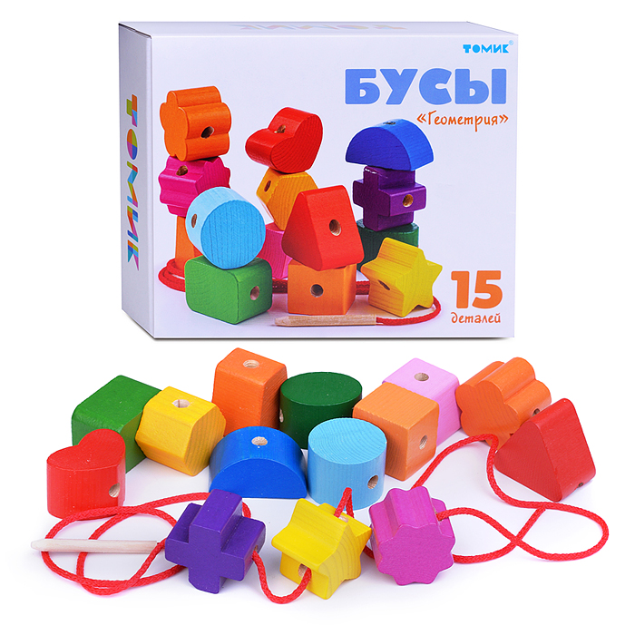 Счетный материал "Первые Бусы" Геометрия (15 дет.)