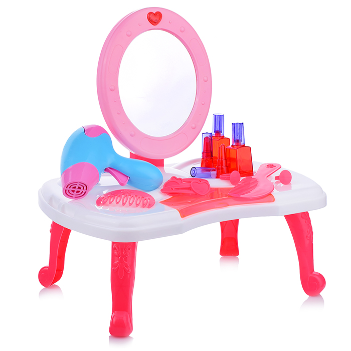 Игровой набор "Стилист" (столик) 998A-5, свет/звук, в чемодане