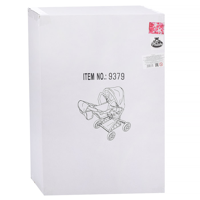 Фото к товару Коляска для кукол 9379 в коробке Коляска для кукол 9379 в коробке
