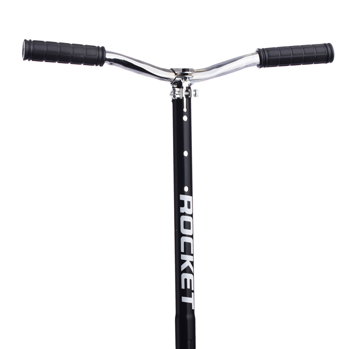 Фото к товару Самокат 2-х колесный ROCKET,колеса PU/ 200 мм,ABEC 7, черный Самокат 2-х колесный ROCKET,колеса PU/ 200 мм,ABEC 7, черный