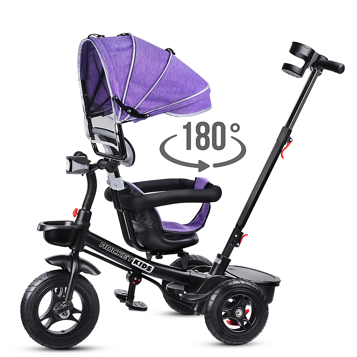 Фото к товару Велосипед 208-3 3-х колесный, фиолетовый Велосипед 208-3 3-х колесный, фиолетовый