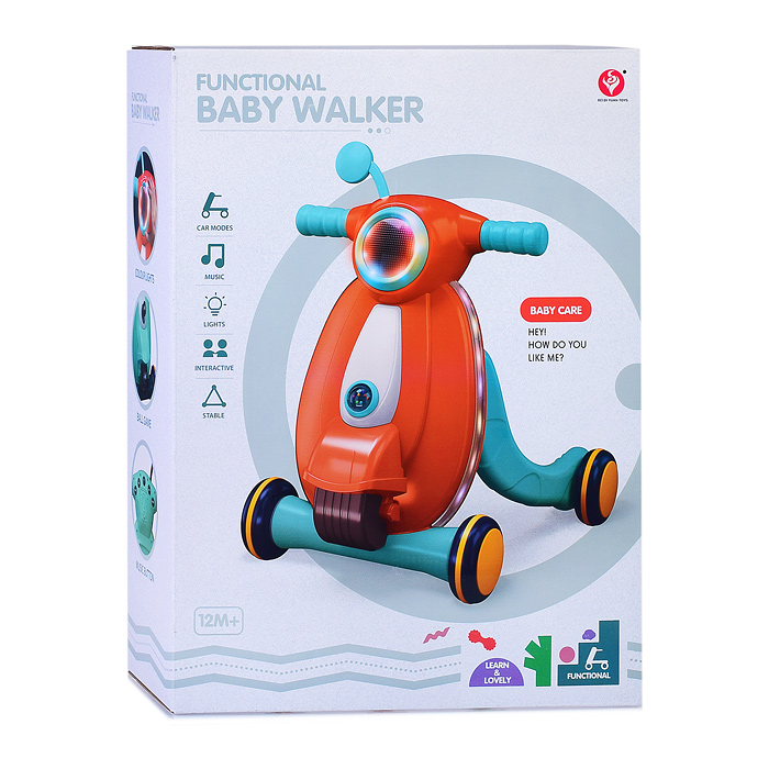 Фото к товару Ходунки 922-605 "Мотобайк" свет, звук, розовый Ходунки 922-605 "Мотобайк" свет, звук, розовый