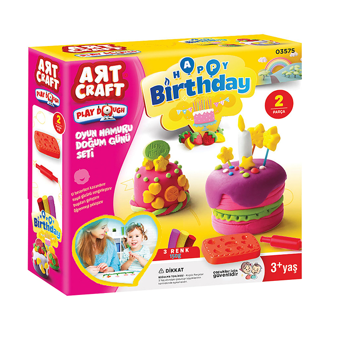 Фото к товару Набор для лепки "Мини-торт" тесто 3х50г Набор для лепки "Мини-торт" тесто 3х50г