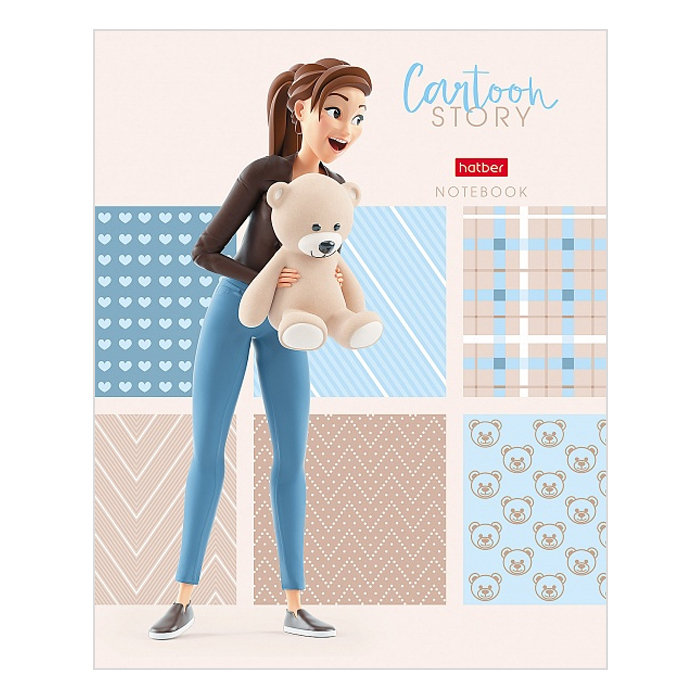 Тетрадь 48л. клетка "Теплые обьятия"