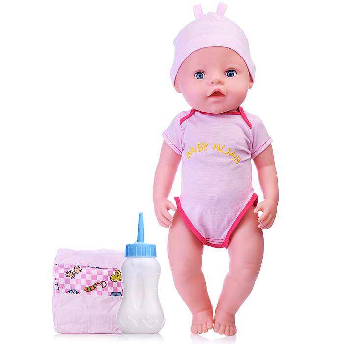 Фото к товару Пупс QH16-62 с аксессуарами, в сумке Пупс QH16-62 с аксессуарами, в сумке