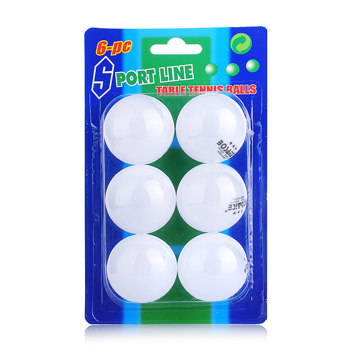Набор мячей для тенниса 00-3703 (6 шт.) белый, блистер Набор мячей для тенниса 00-3703 (6 шт.) белый, блистер