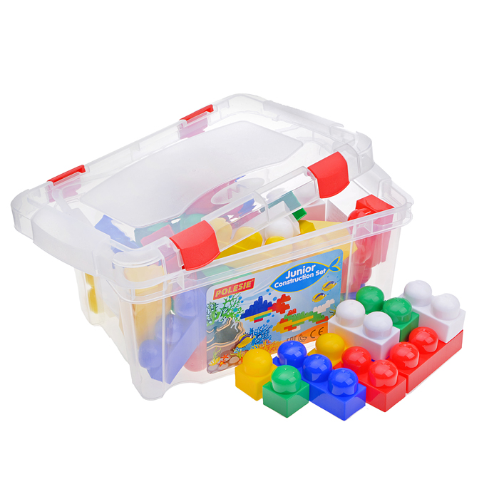 Конструктор "Юниор" (54 элемента в контейнере) Конструктор "Юниор" (54 элемента в контейнере)