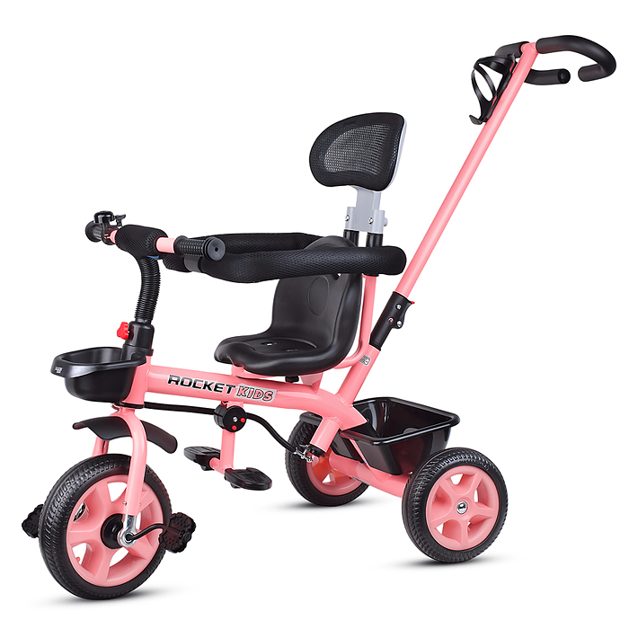 Фото к товару Велосипед 188 3-х колесный, розовый Велосипед 188 3-х колесный, розовый