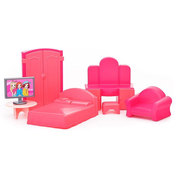 Набор мебели для кукол "Спальня" Набор мебели для кукол "Спальня"