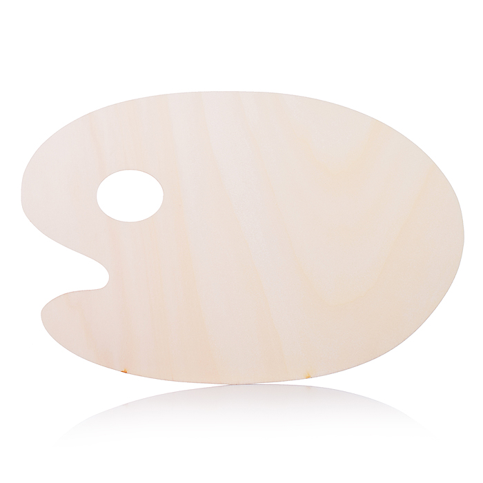 Палитра деревянная, овальная, 20x30 см Палитра деревянная, овальная, 20x30 см