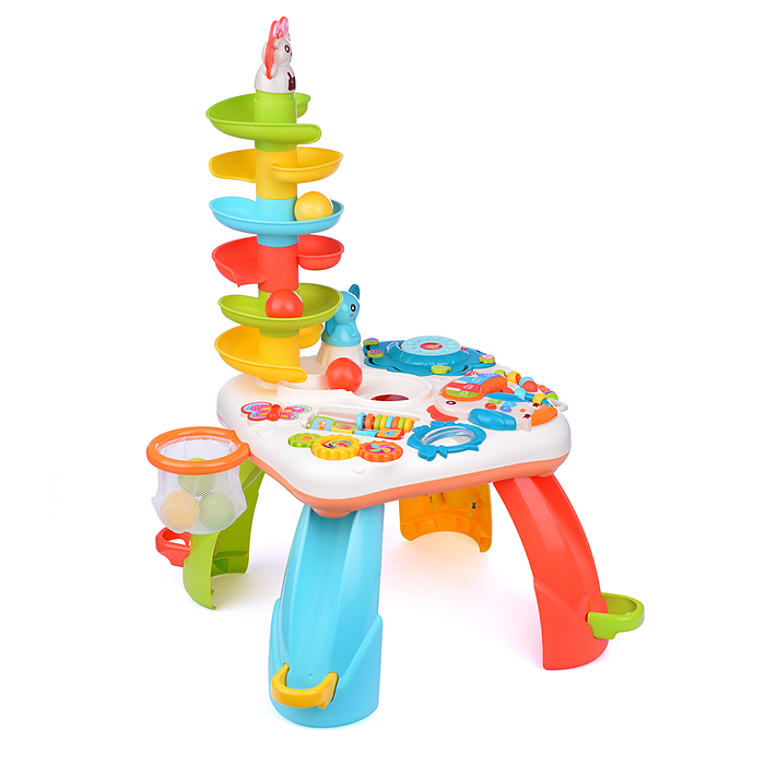 Фото к товару Развивающий столик Y0071 "Веселый аттракцион" световые и звуковые эффекты Развивающий столик Y0071 "Веселый аттракцион" световые и звуковые эффекты