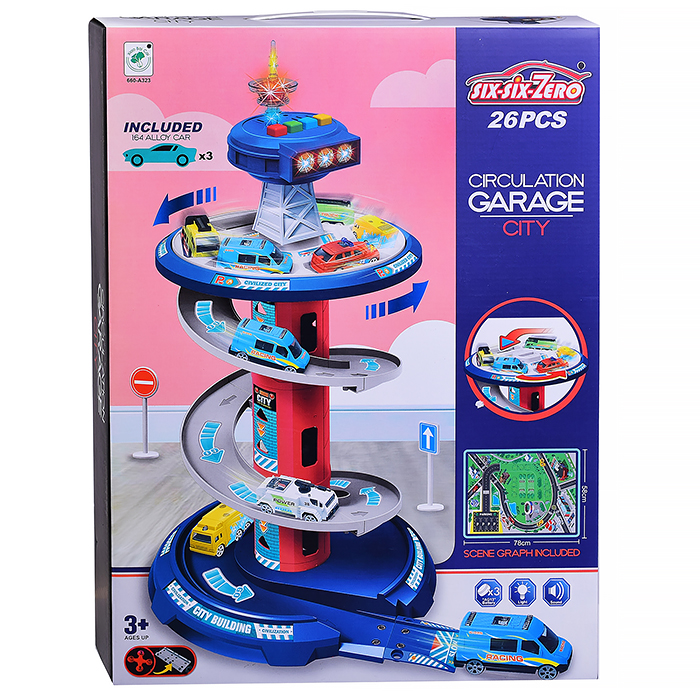 Фото к товару Парковка 660-A323 "Circulatipn garage city" в коробке Парковка 660-A323 "Circulatipn garage city" в коробке